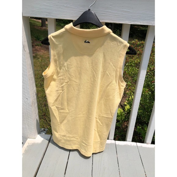 Cutter & Buck 35th‎ Ryder Cup Sleeveless Polo, Yellow, Embroidered, Size L - Picture 5 of 5